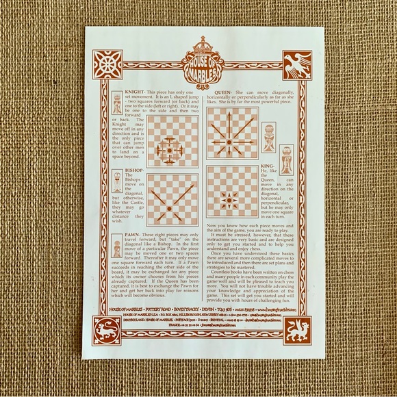 HOUSE OF MARBLES Children’s Chess Set Hand-Painted Woden Recommended 5+ - Picture 5 of 14